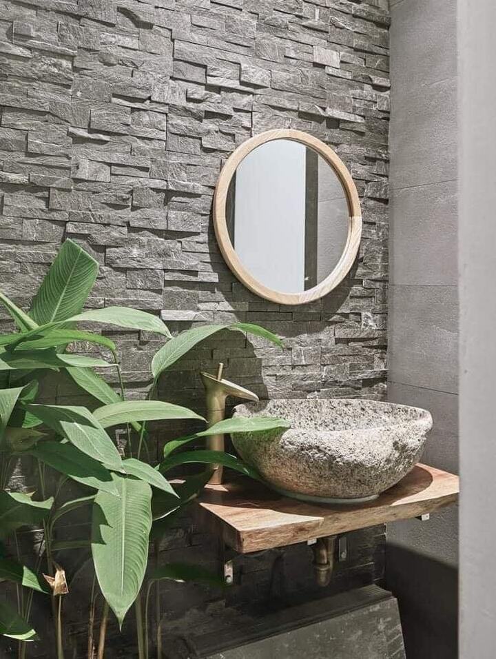 Đá ghép xanh đen